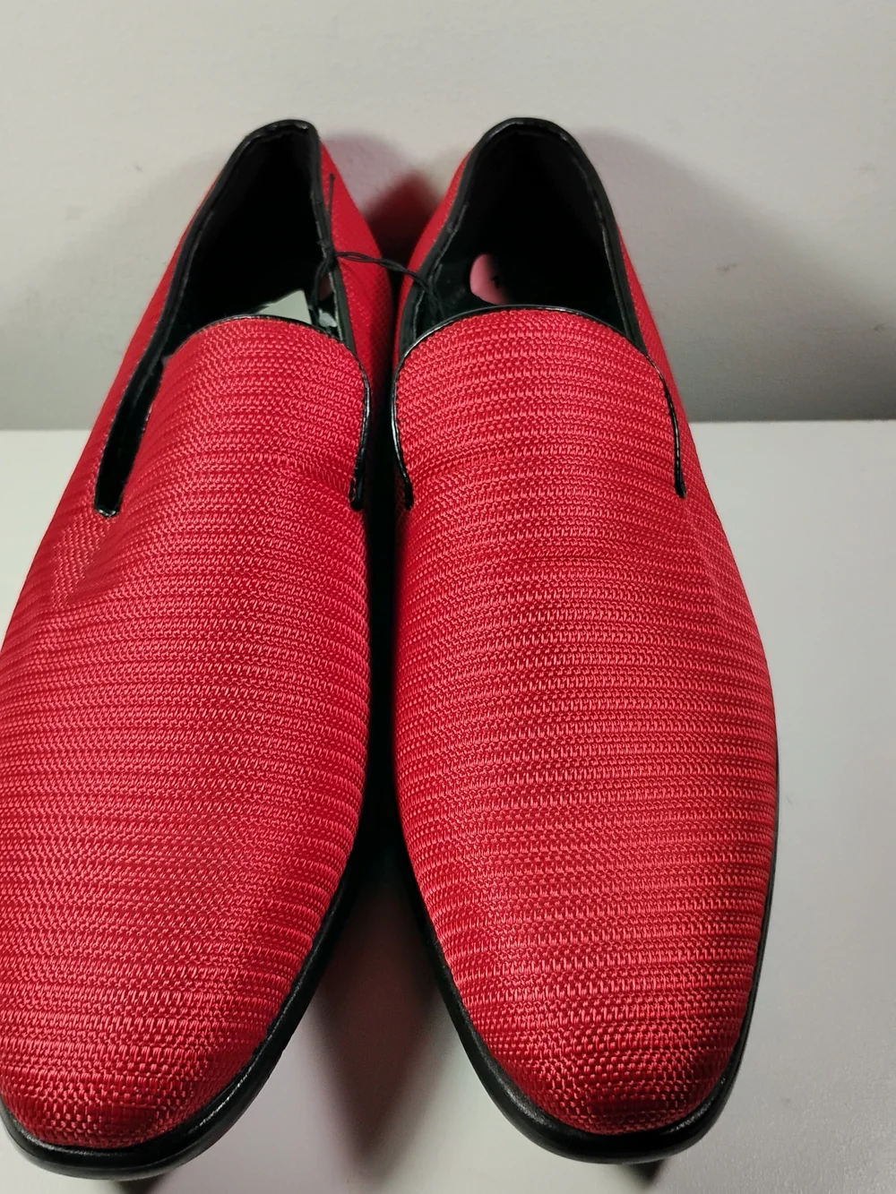 Van Heusen Black Suit with Red Accents